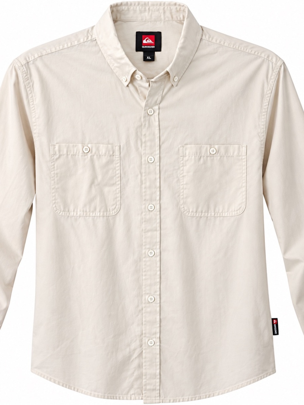 Quiksilver Button Down Shirt in White XL NWT